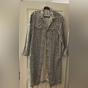 Beautiful leopard print jacket…Never worn. Size Large